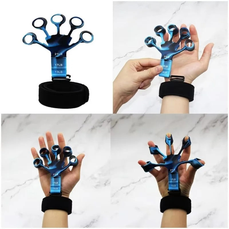 Finger Gripper & Hand Strengthener – 6-Level Resistance Finger Exerciser for Grip Strength, Guitar & Hand Recovery
