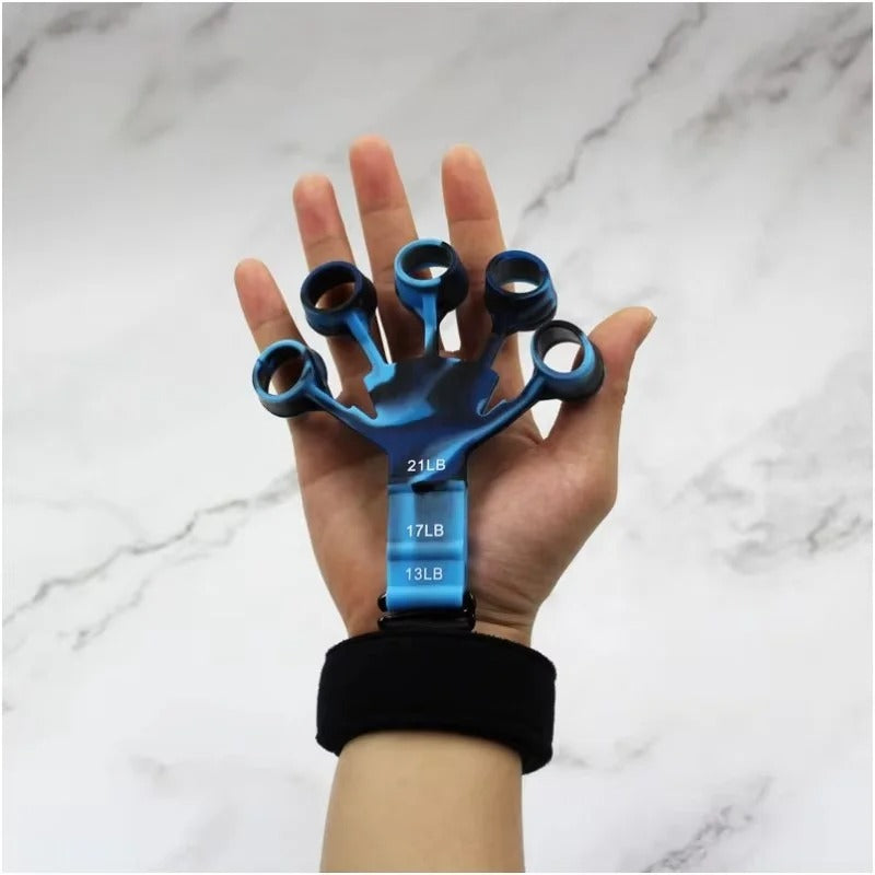 Finger Gripper & Hand Strengthener – 6-Level Resistance Finger Exerciser for Grip Strength, Guitar & Hand Recovery