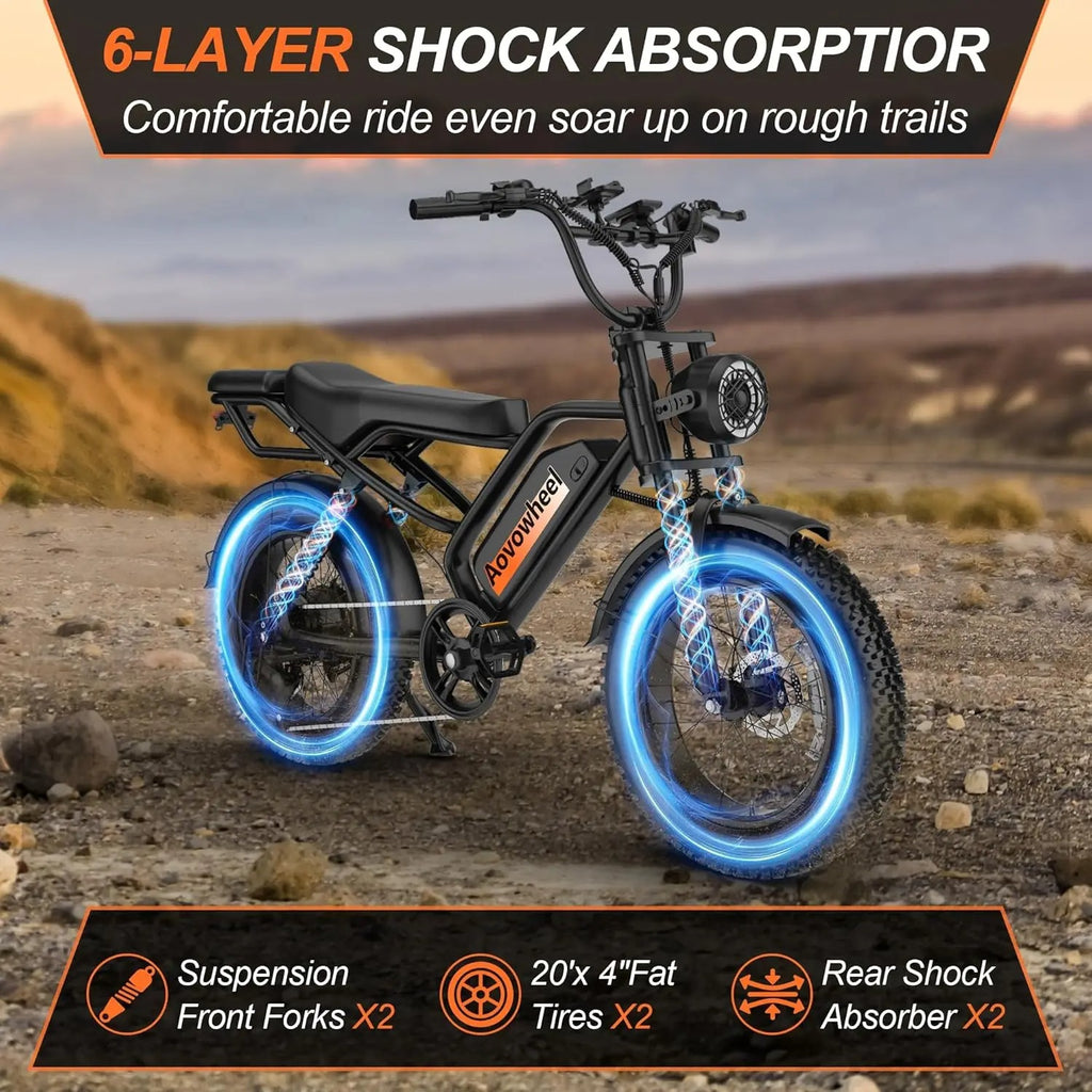 2026/1500W Elelctice Fat Tire Bike
