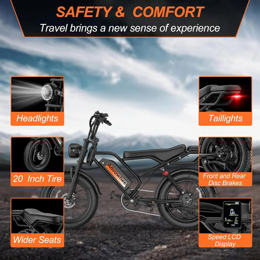 2026/1500W Elelctice Fat Tire Bike